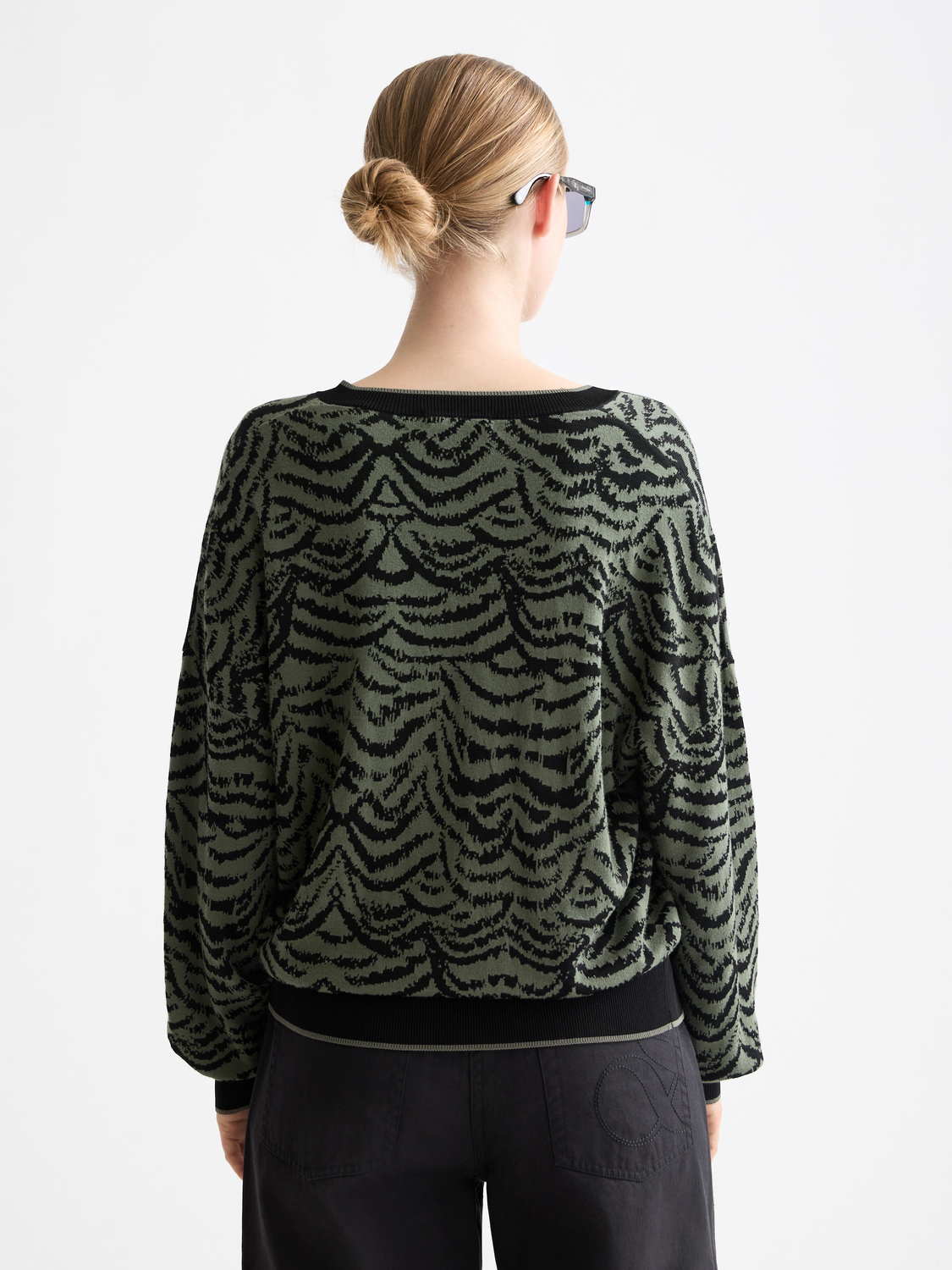 Jacquard v-neck pullover - Scotch & Soda AU
