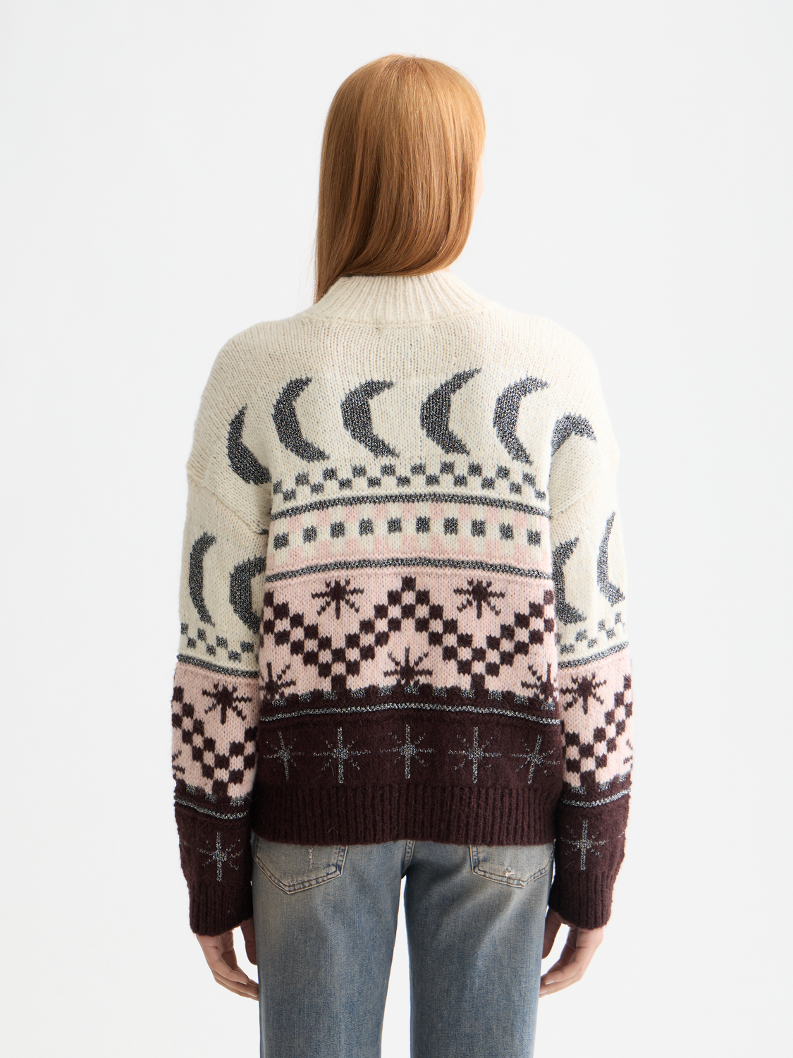 Metallic Fair Isle pullover - Scotch & Soda AU