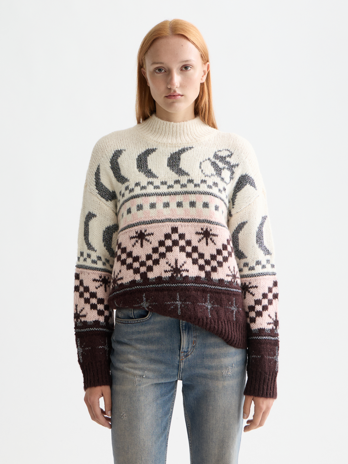Metallic Fair Isle pullover - Scotch & Soda AU
