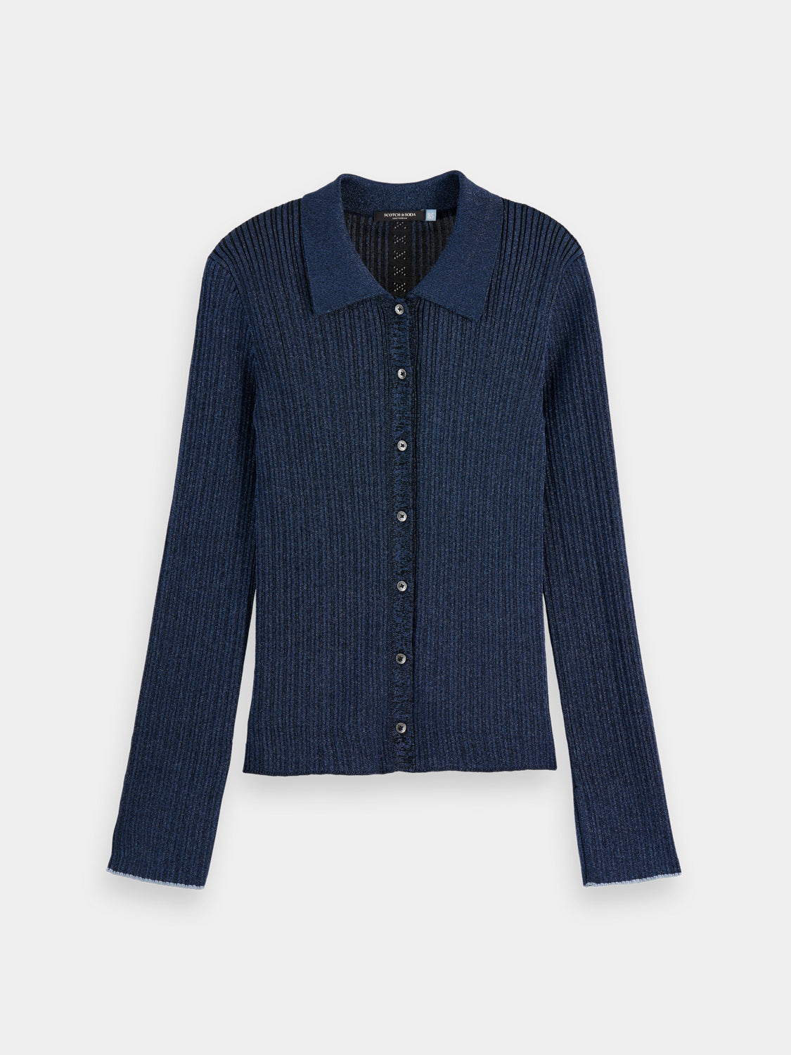 Metallic fitted button up top - Scotch & Soda AU