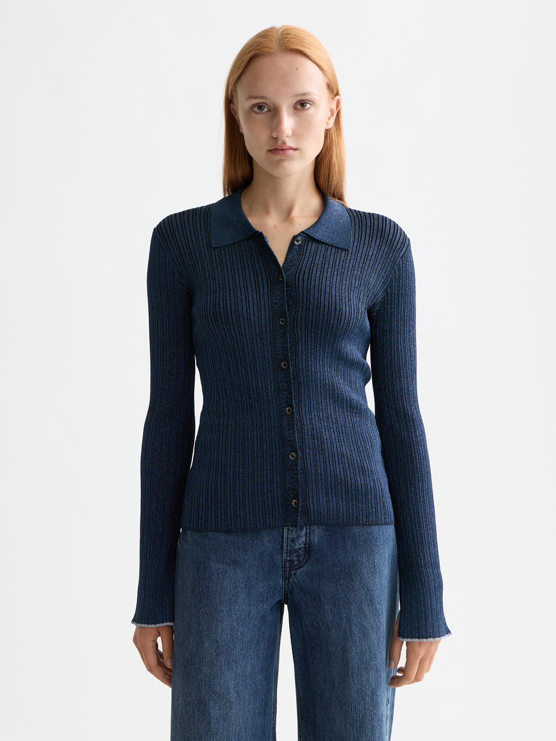 Metallic fitted button up top - Scotch & Soda AU