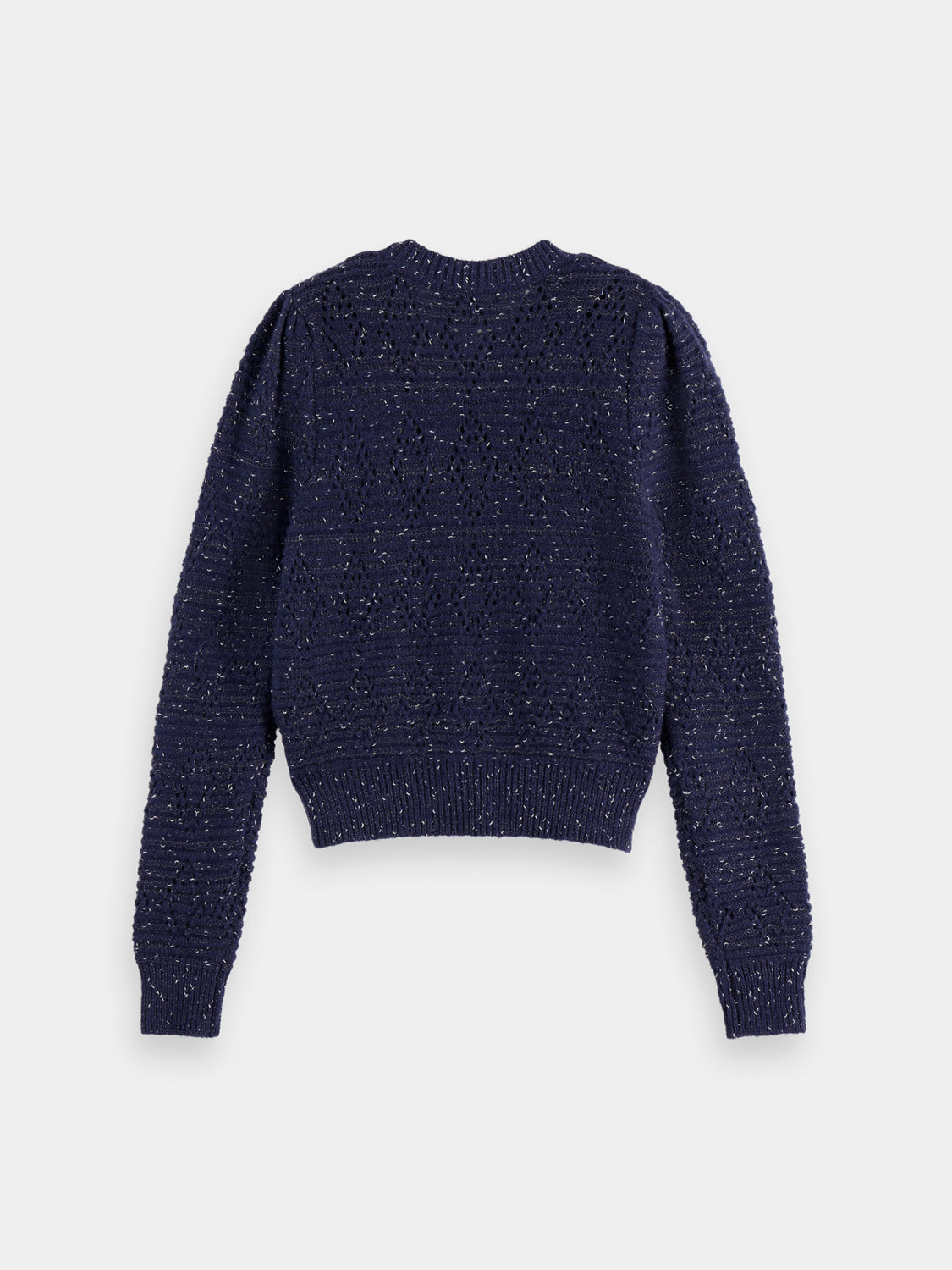Metallic crewneck cardigan - Scotch & Soda AU