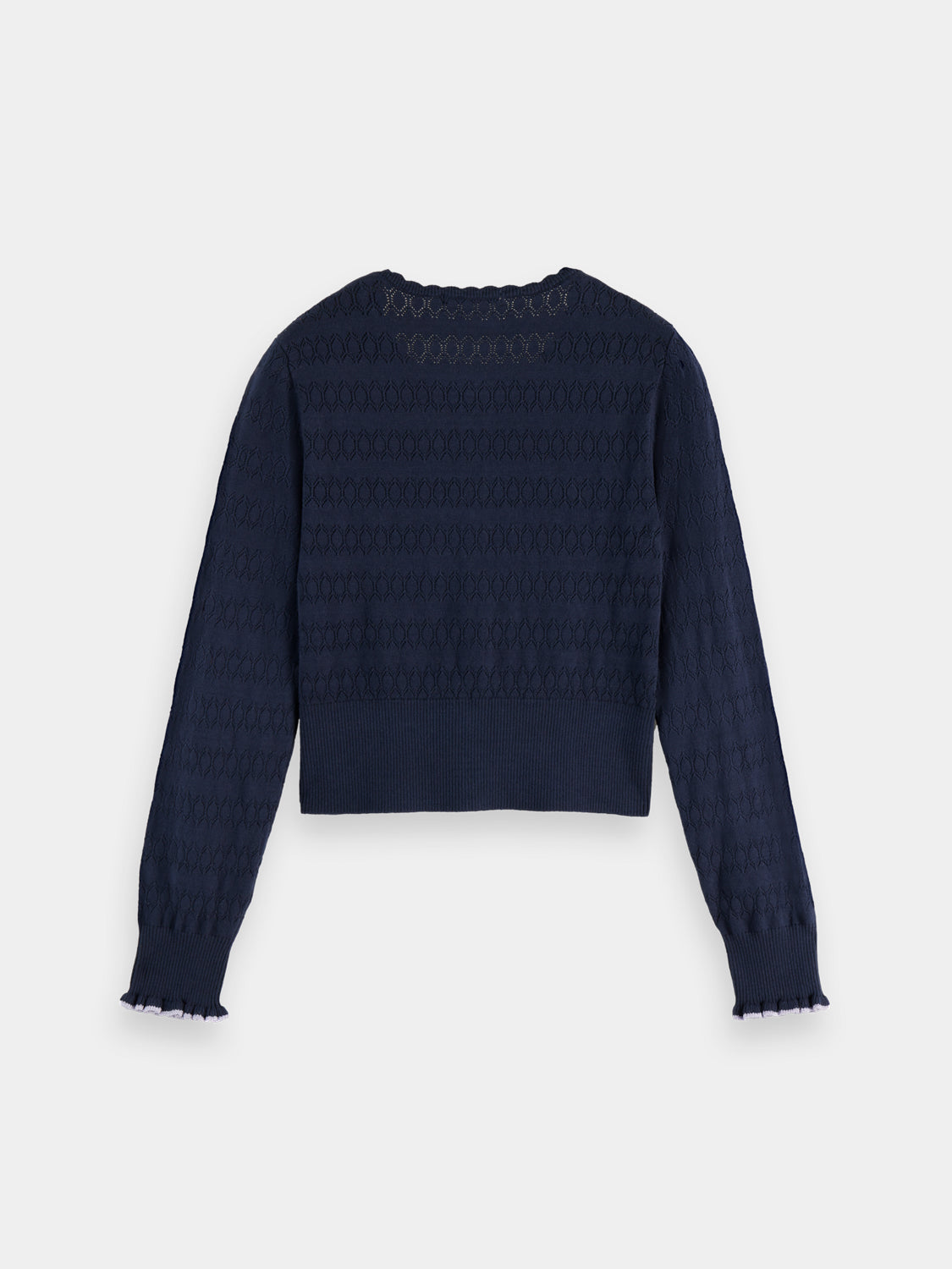Pointelle knitted cardigan - Scotch & Soda AU