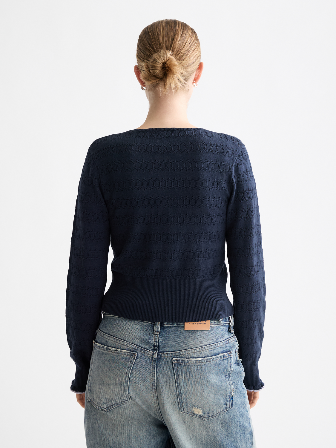 Pointelle knitted cardigan - Scotch & Soda AU