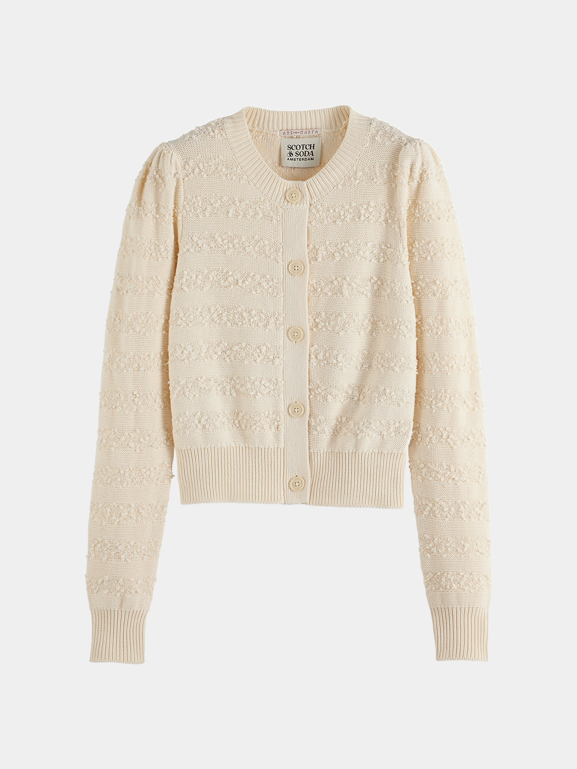 Boucle stripe cardigan - Scotch & Soda AU