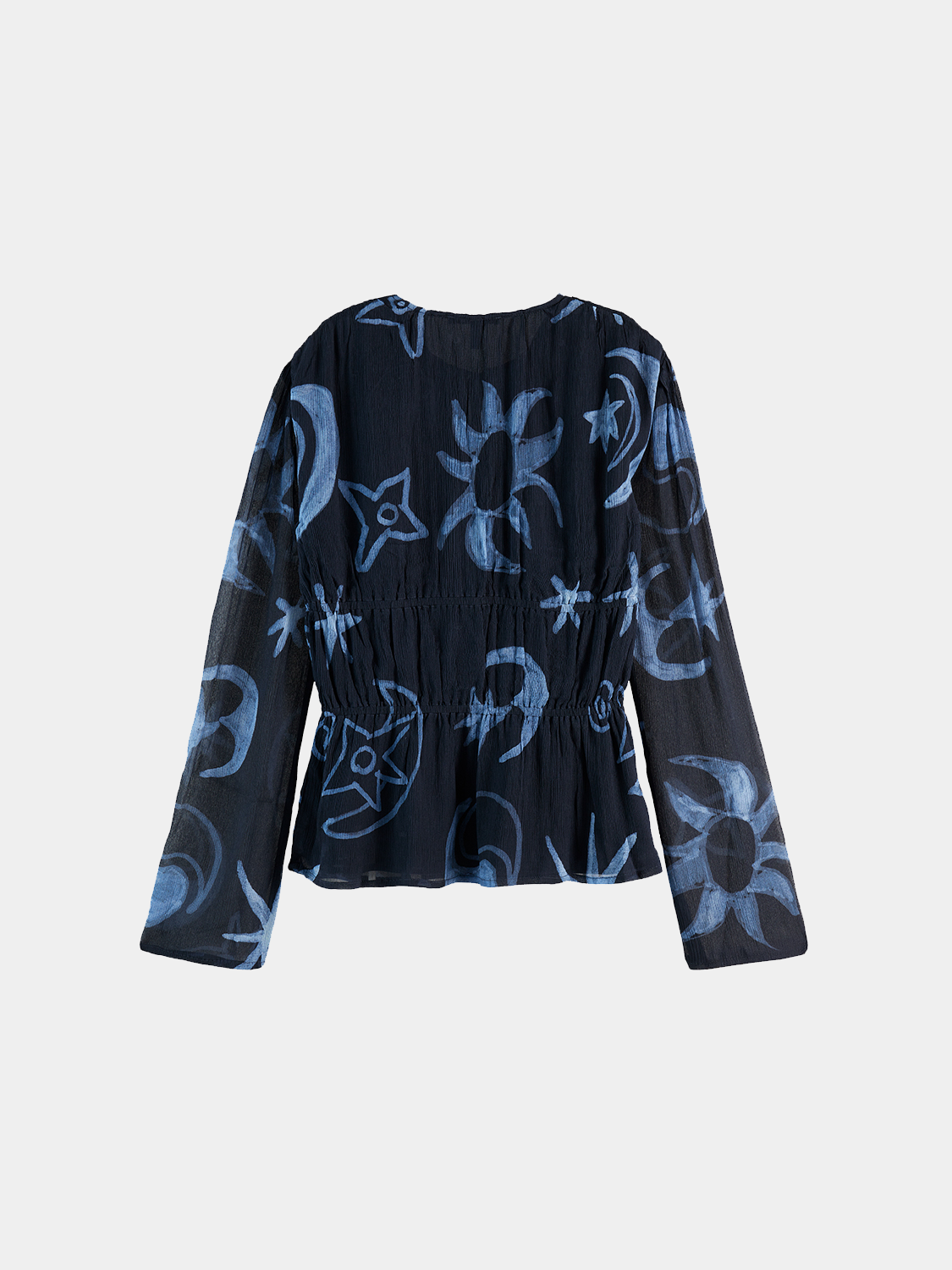 Printed top with tie front - Scotch & Soda AU