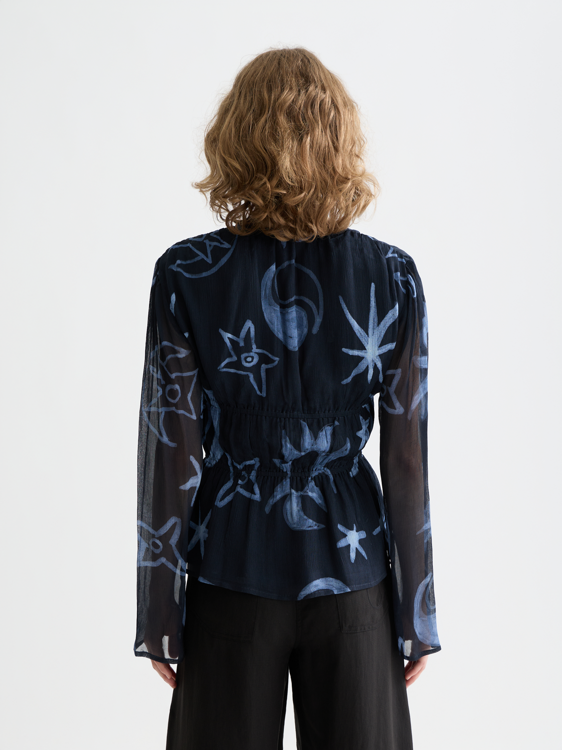 Printed top with tie front - Scotch & Soda AU