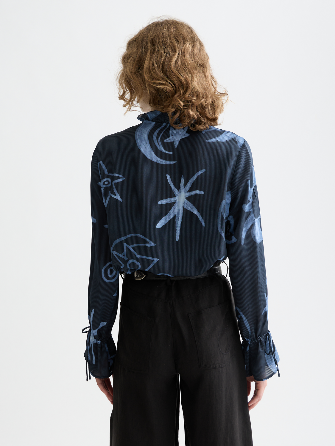 Blouse with drawstring cuffs - Scotch & Soda AU