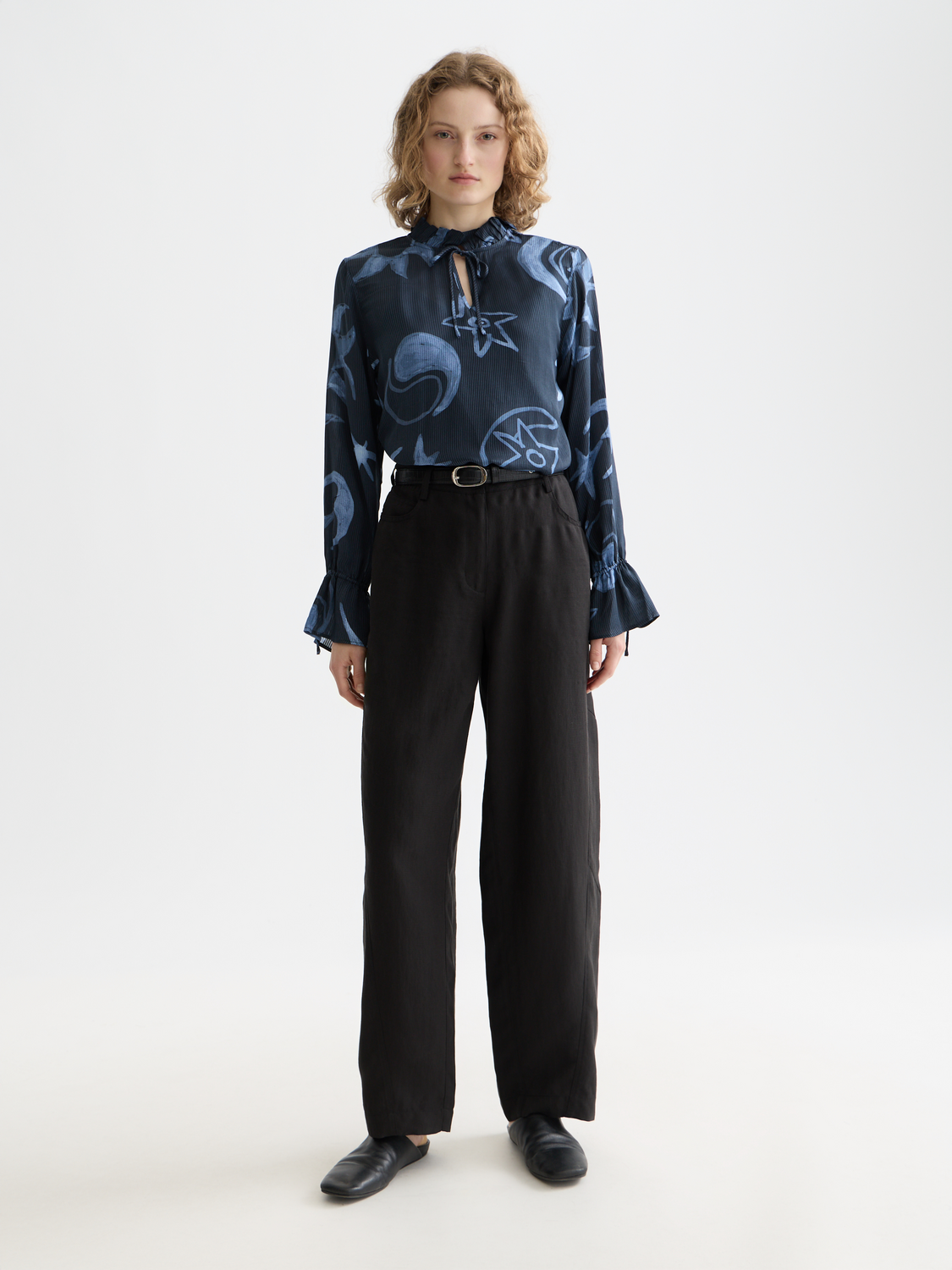 Blouse with drawstring cuffs - Scotch & Soda AU