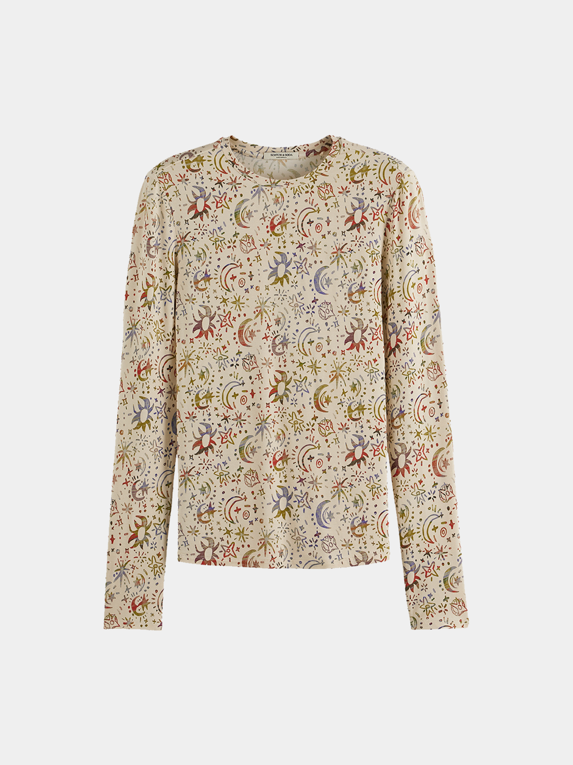 Printed long sleeve t-shirt - Scotch & Soda AU