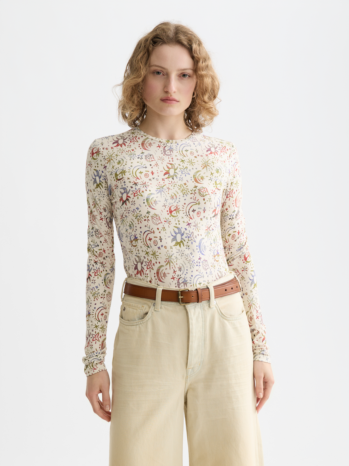 Printed long sleeve t-shirt - Scotch & Soda AU