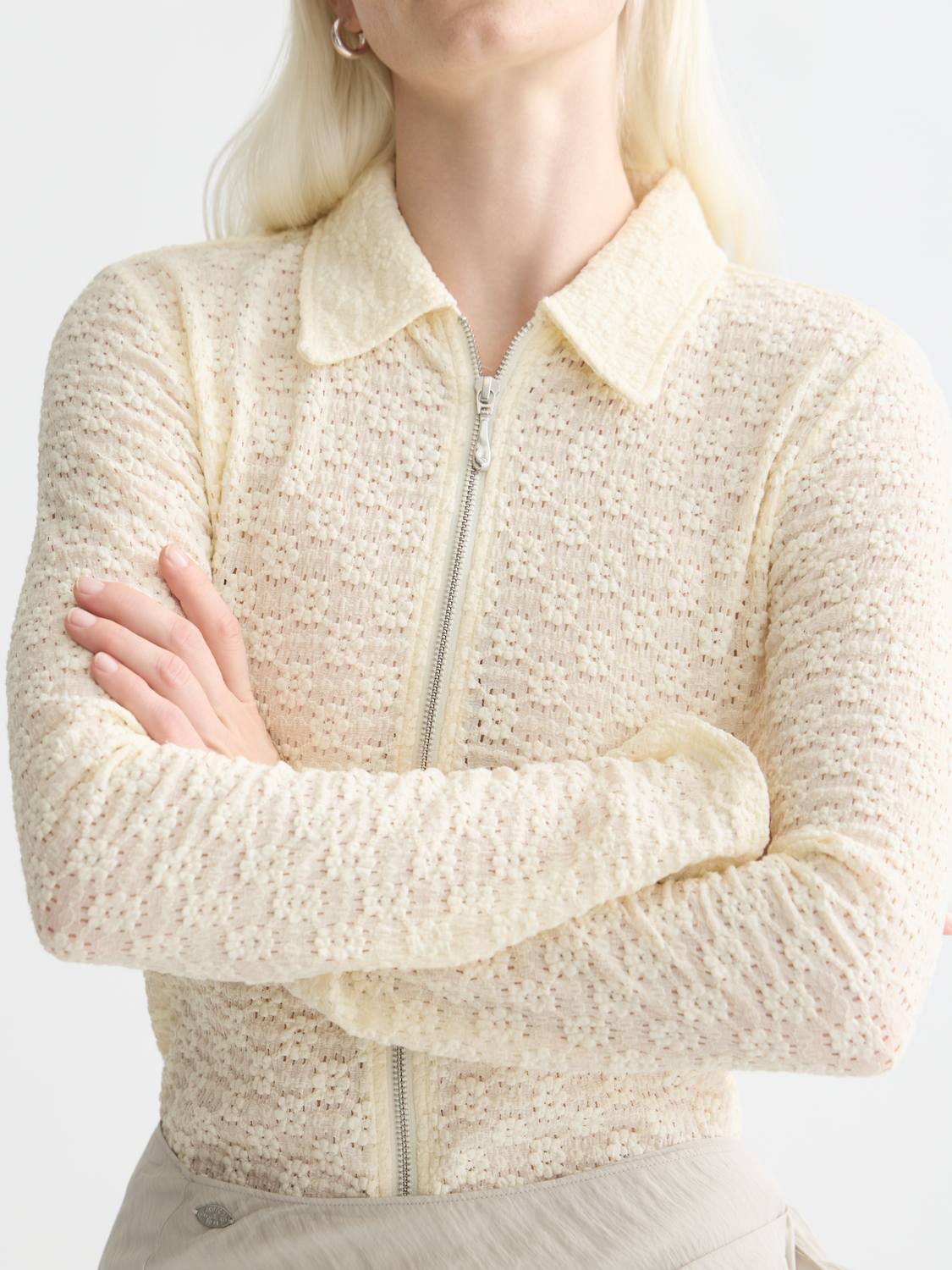 Zip through long sleeve top - Scotch & Soda AU