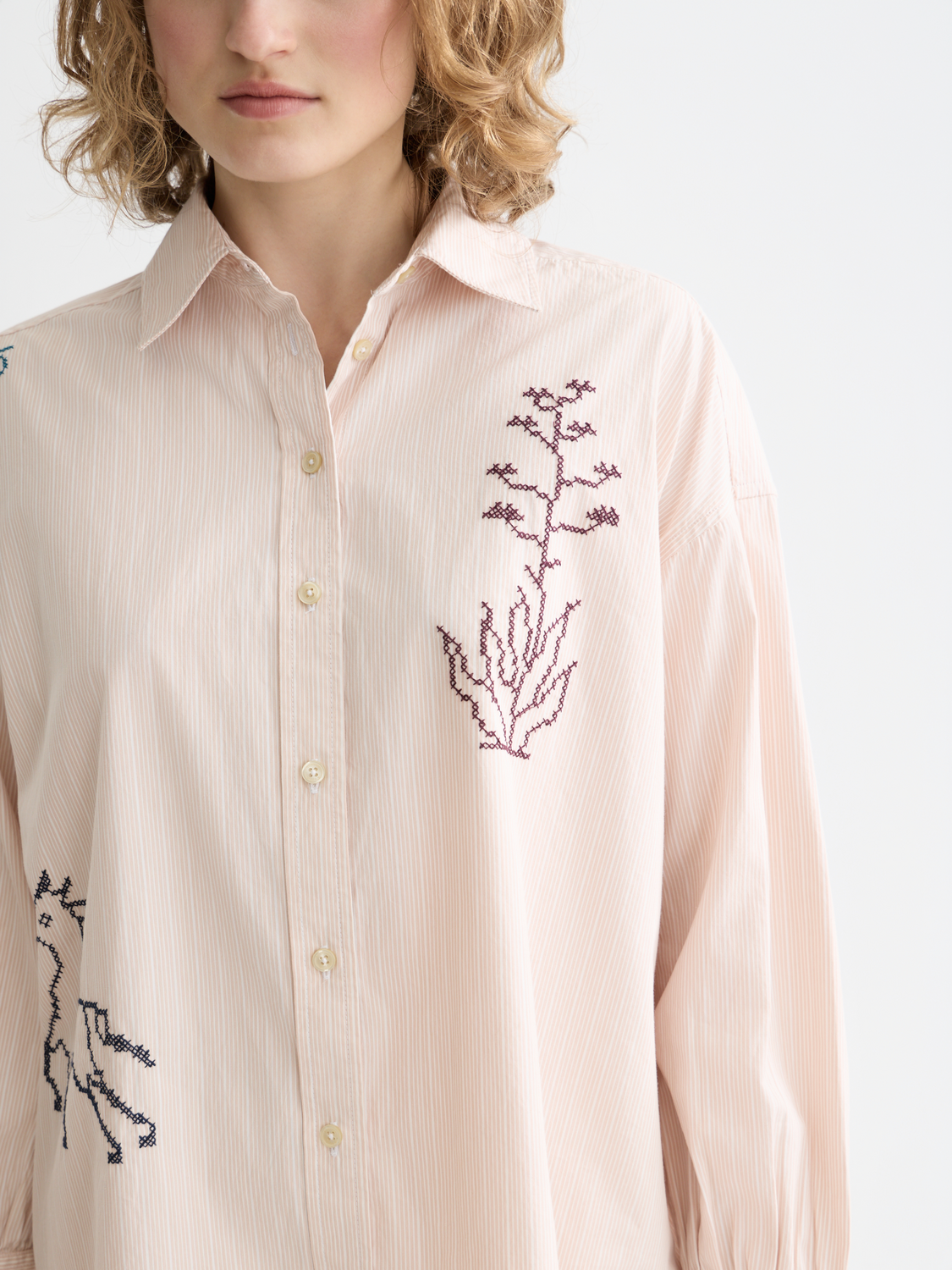 Embroidered girlfriend shirt - Scotch & Soda AU