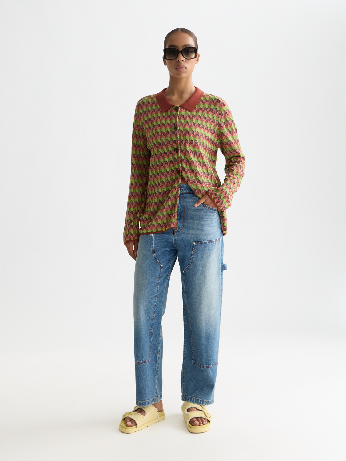 Jacquard knitted jacket - Scotch & Soda AU