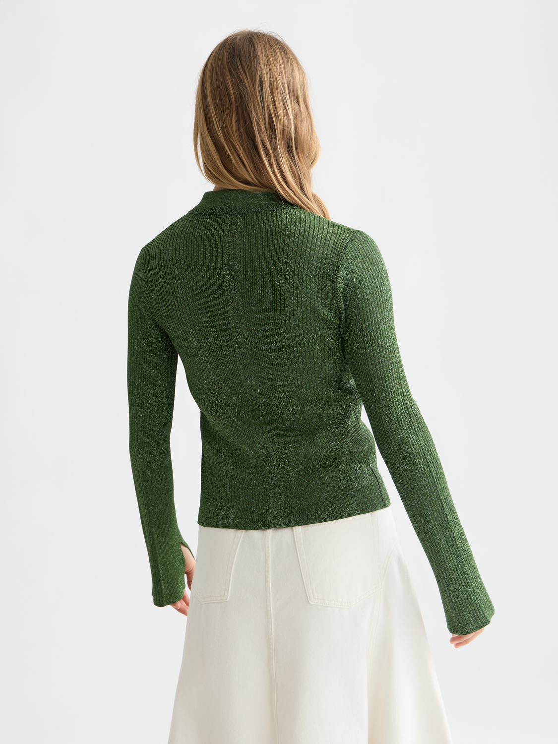Metallic ribbed cardigan - Scotch & Soda AU
