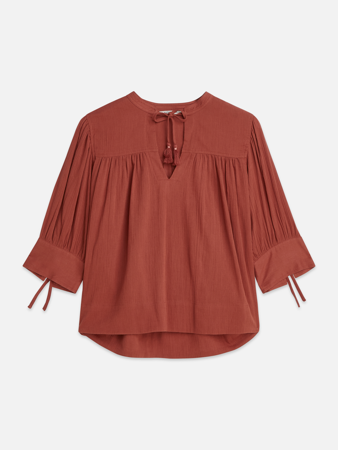 Gathered blouse