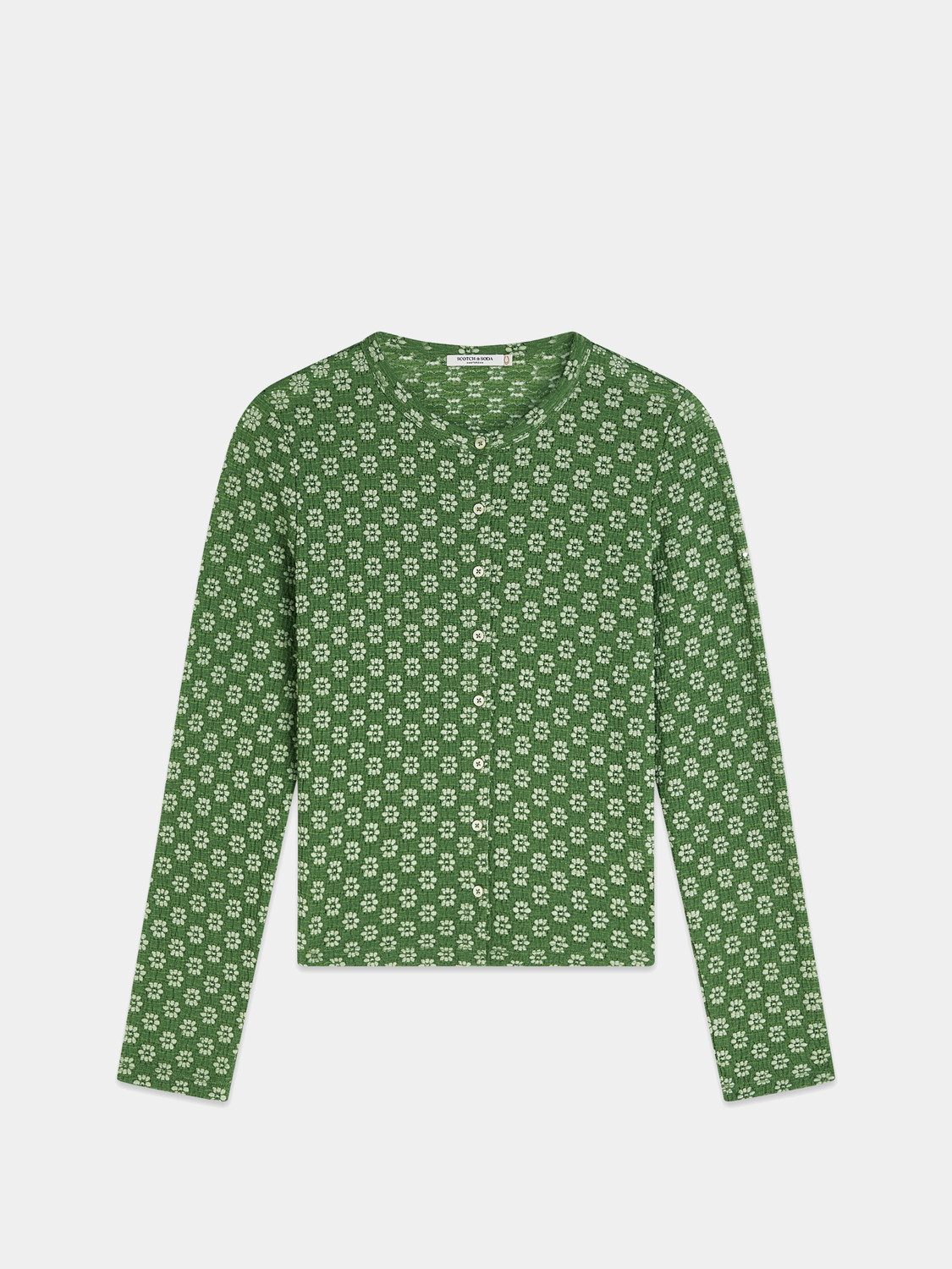 Button up long sleeved t-shirt - Scotch & Soda AU