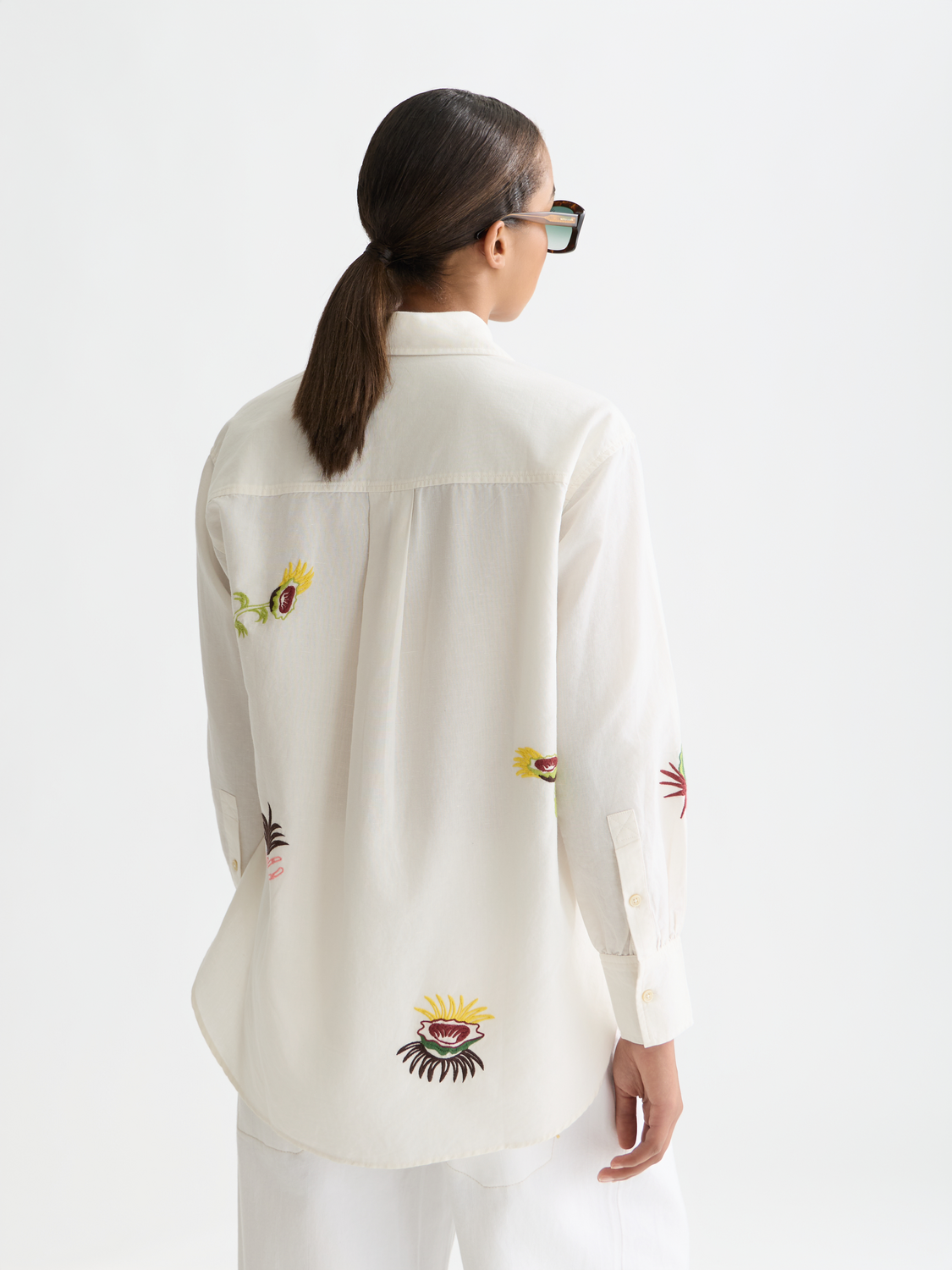 Embroidered girlfriend shirt - Scotch & Soda AU