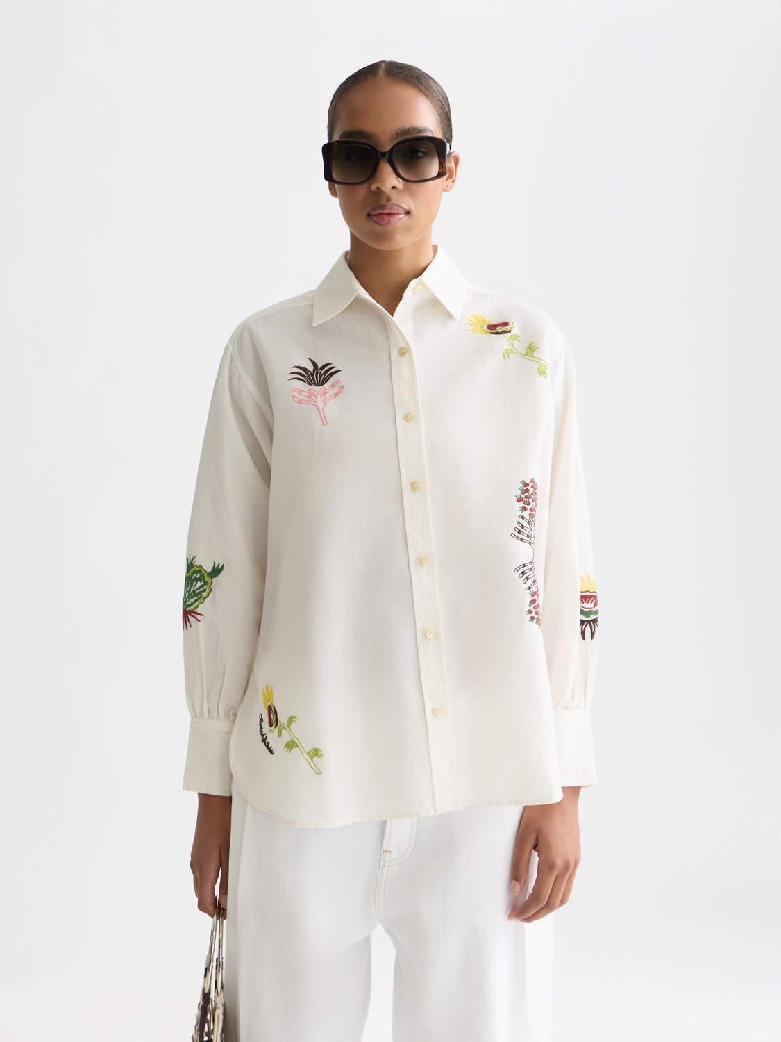 Embroidered girlfriend shirt - Scotch & Soda AU