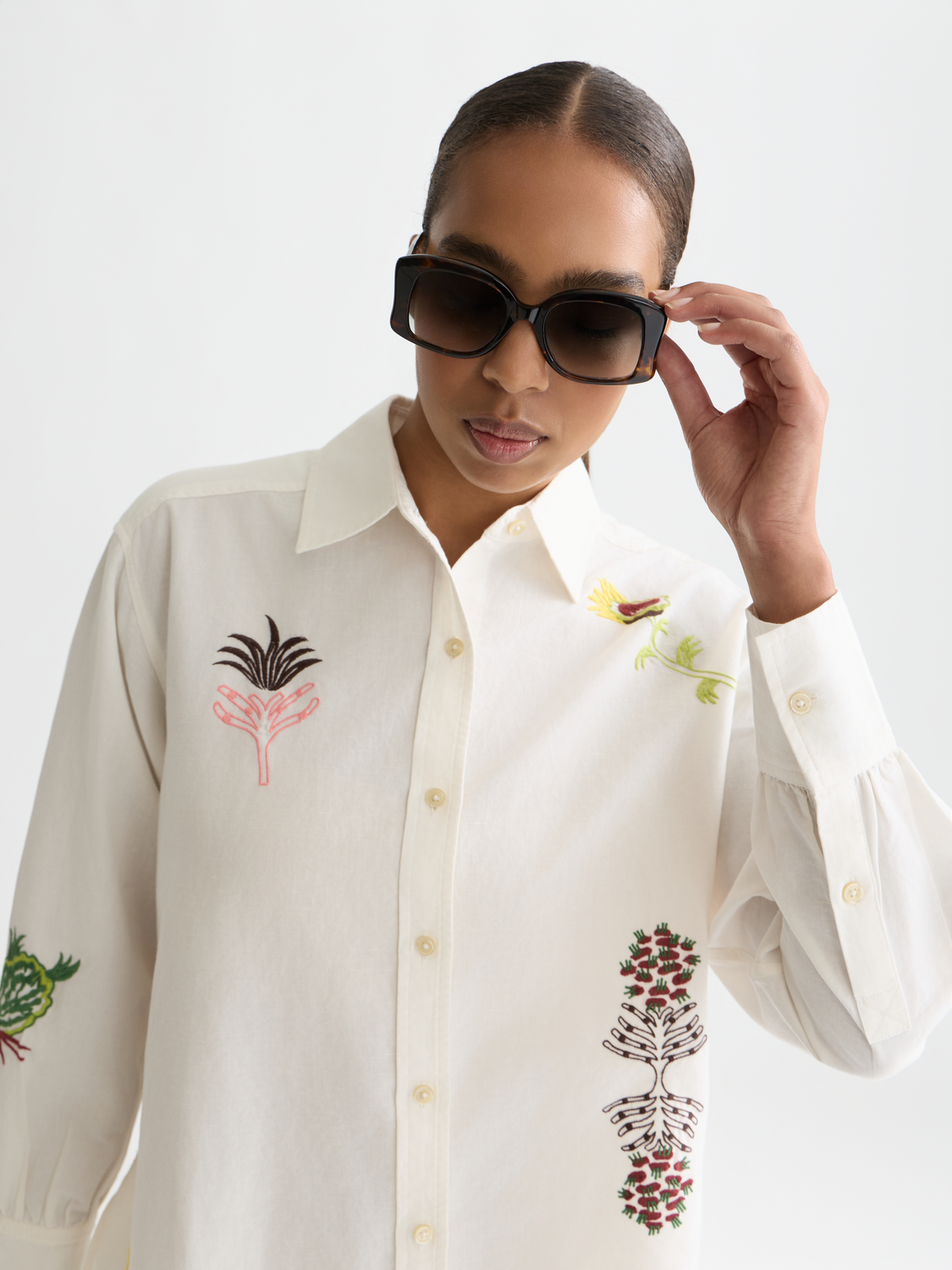 Embroidered girlfriend shirt - Scotch & Soda AU