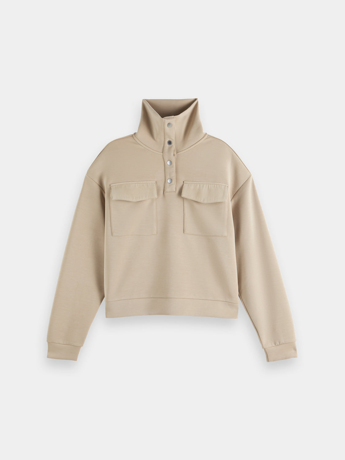 Tencel utility sweatshirt - Scotch & Soda AU