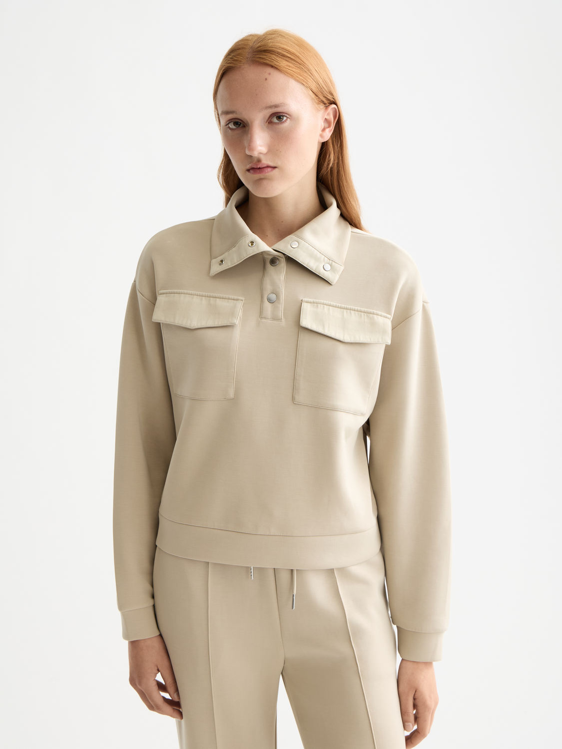 Tencel utility sweatshirt - Scotch & Soda AU