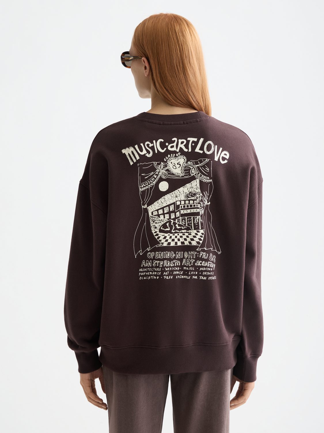 Artwork oversized sweatshirt - Scotch & Soda AU