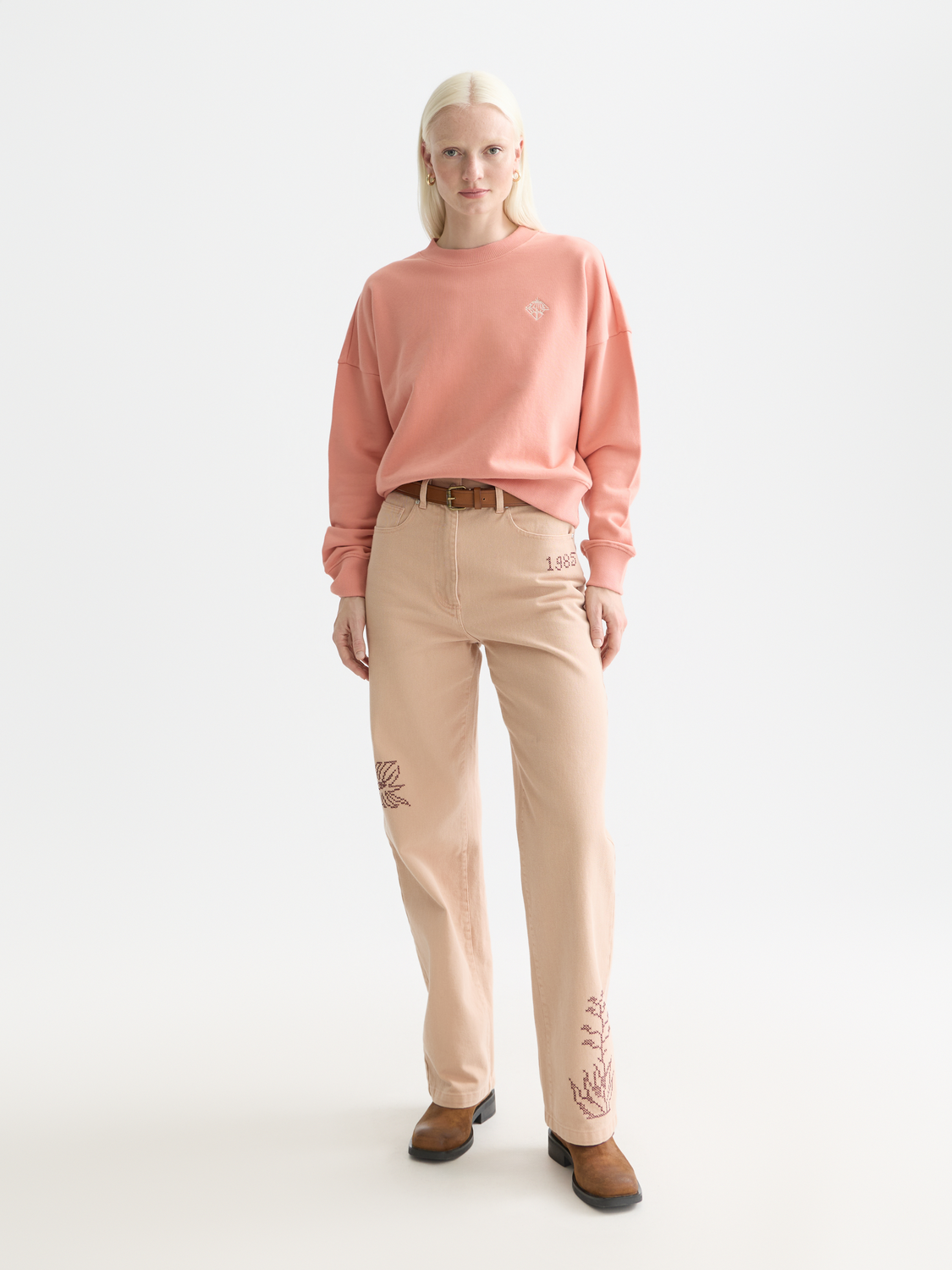 Embroidered logo sweatshirt - Scotch & Soda AU