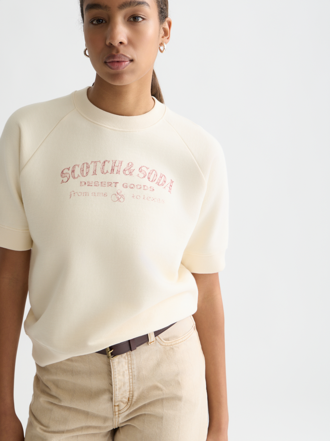 Short sleeved artwork sweatshirt - Scotch & Soda AU