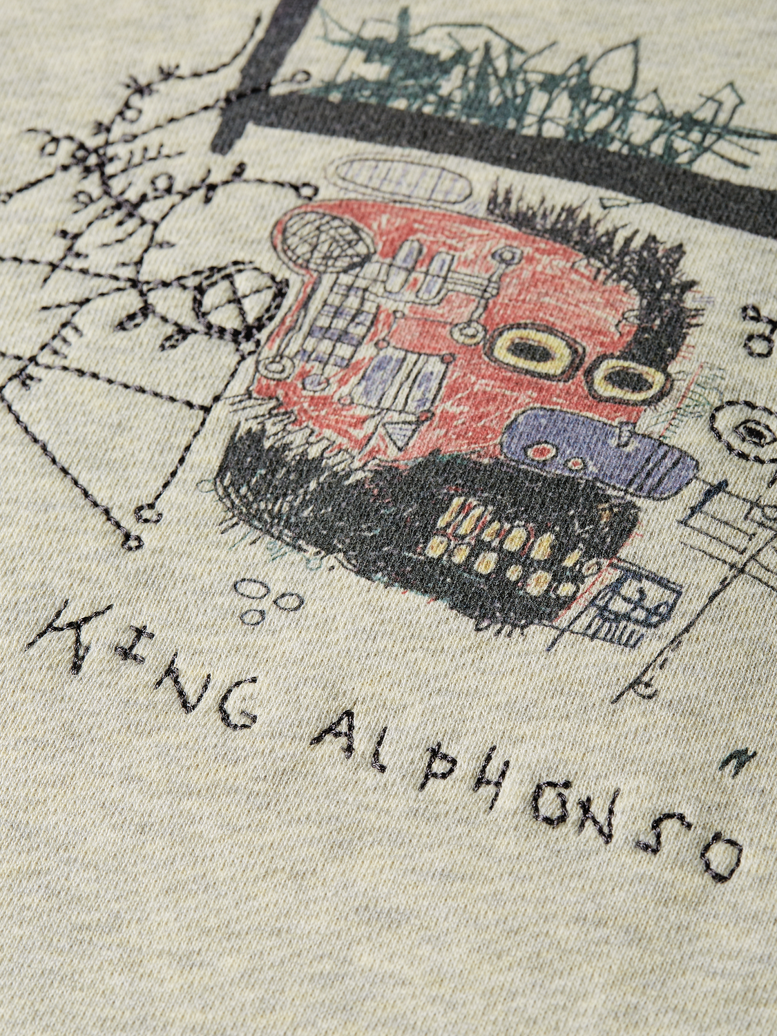 Basquiat washed artwork hoodie - Scotch & Soda AU