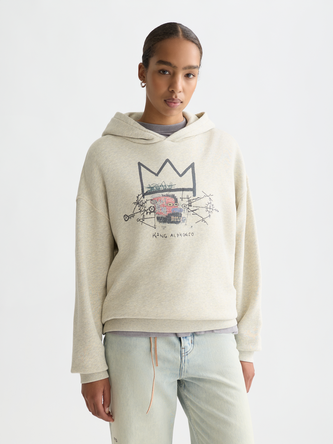 Basquiat washed artwork hoodie - Scotch & Soda AU