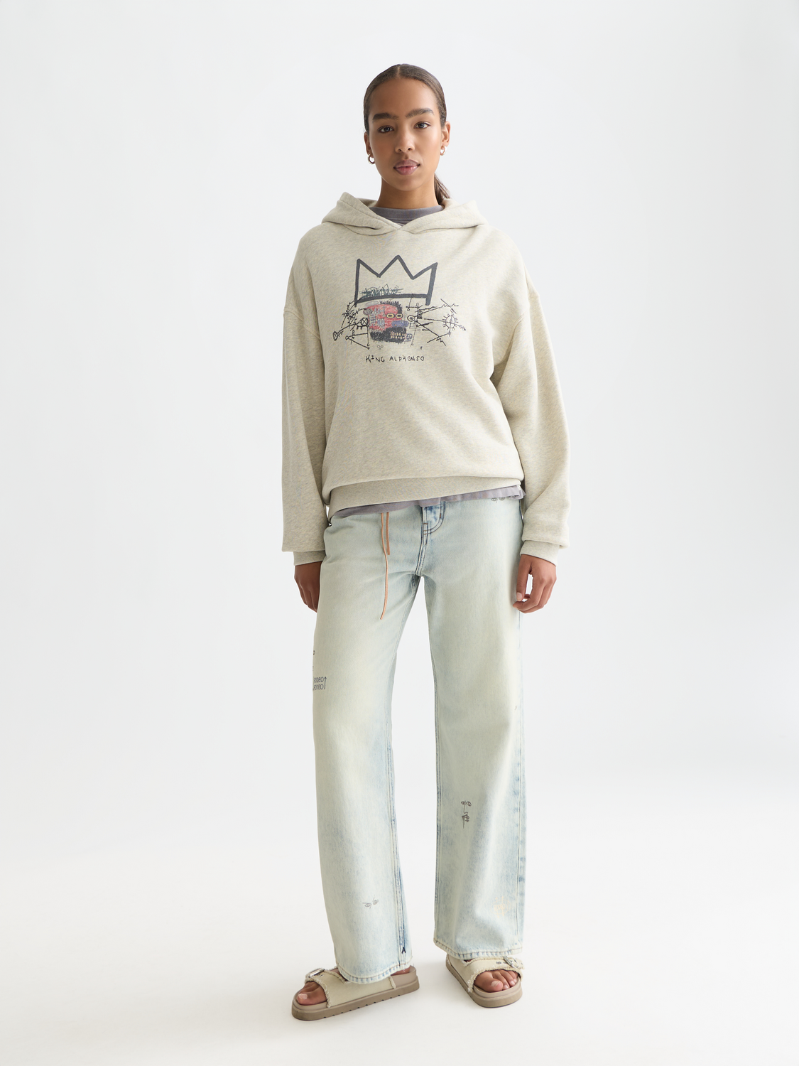 Basquiat washed artwork hoodie - Scotch & Soda AU