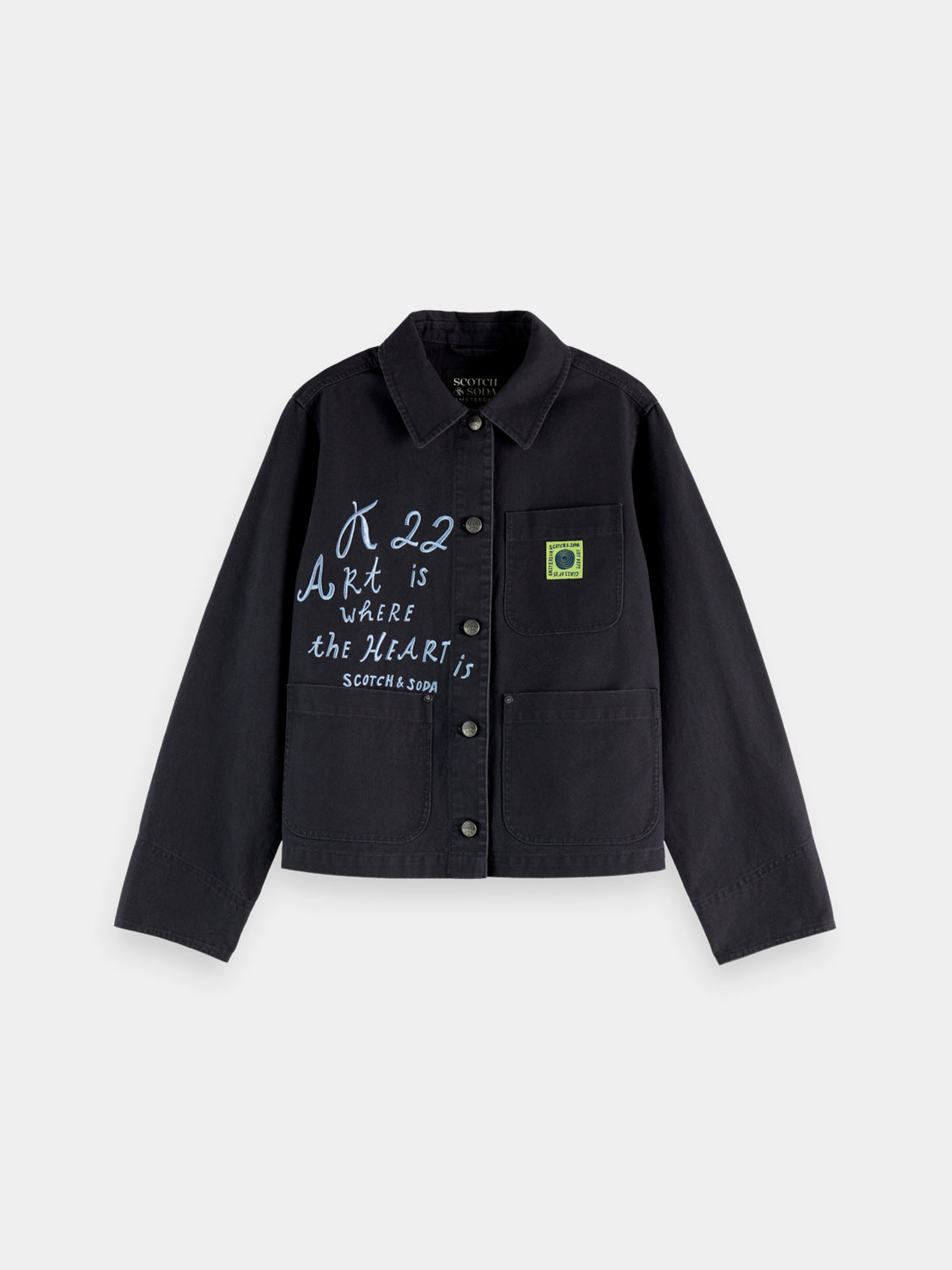 Washed workwear jacket - Scotch & Soda AU