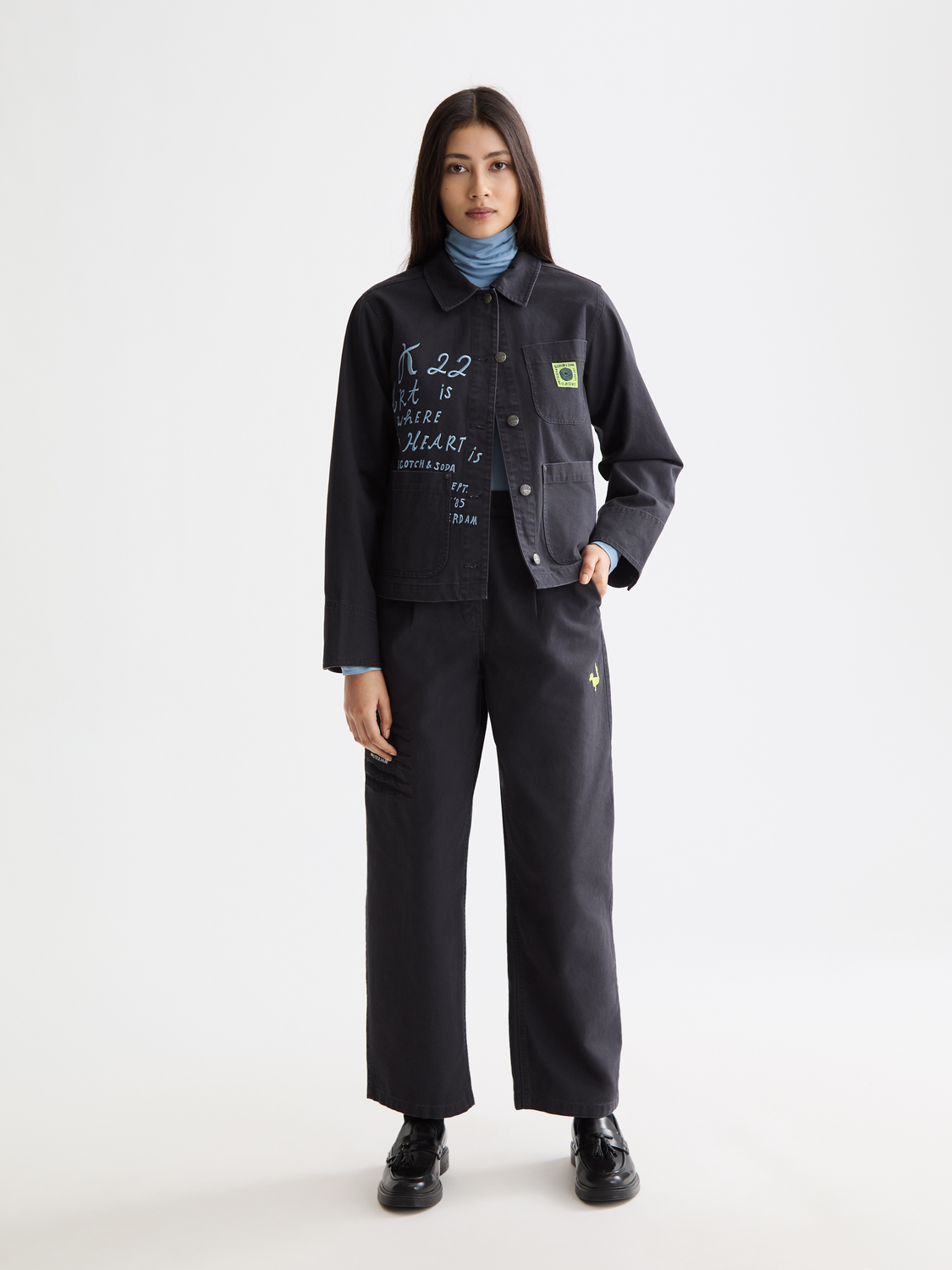 Washed workwear jacket - Scotch & Soda AU