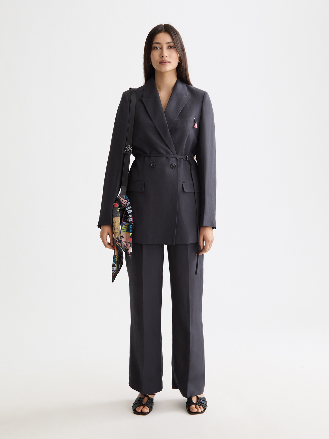 Double-breasted belted blazer - Scotch & Soda AU