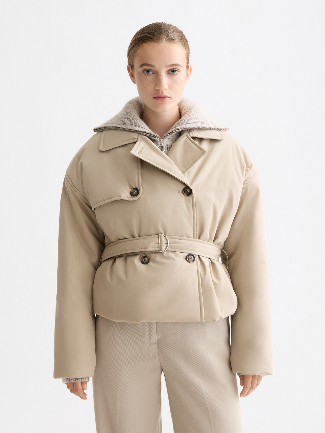 Padded cropped trench coat - Scotch & Soda AU