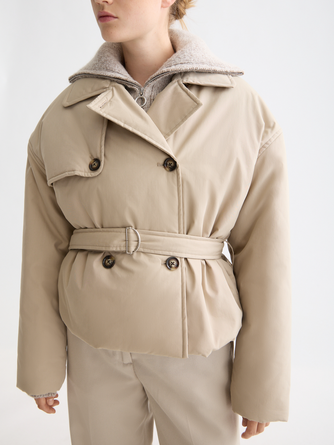 Padded cropped trench coat - Scotch & Soda AU