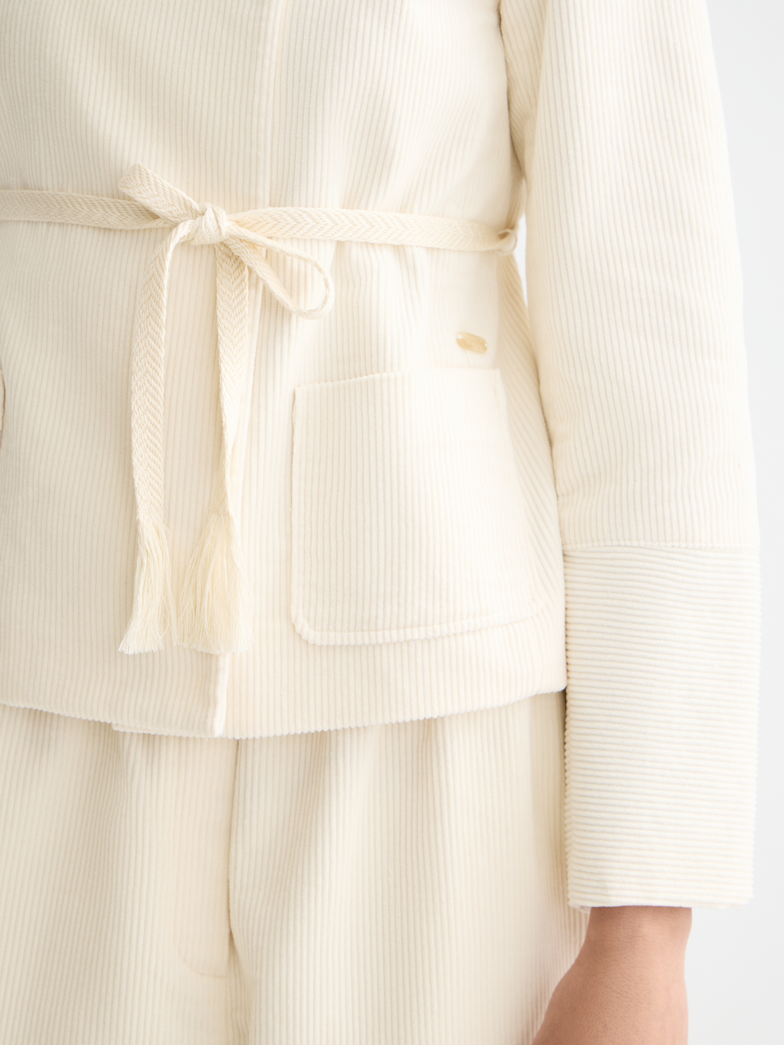 Belted collarless jacket - Scotch & Soda AU