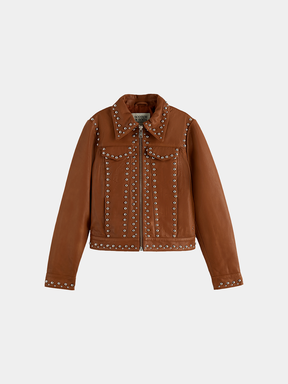 Leather trucker jacket - Scotch & Soda AU