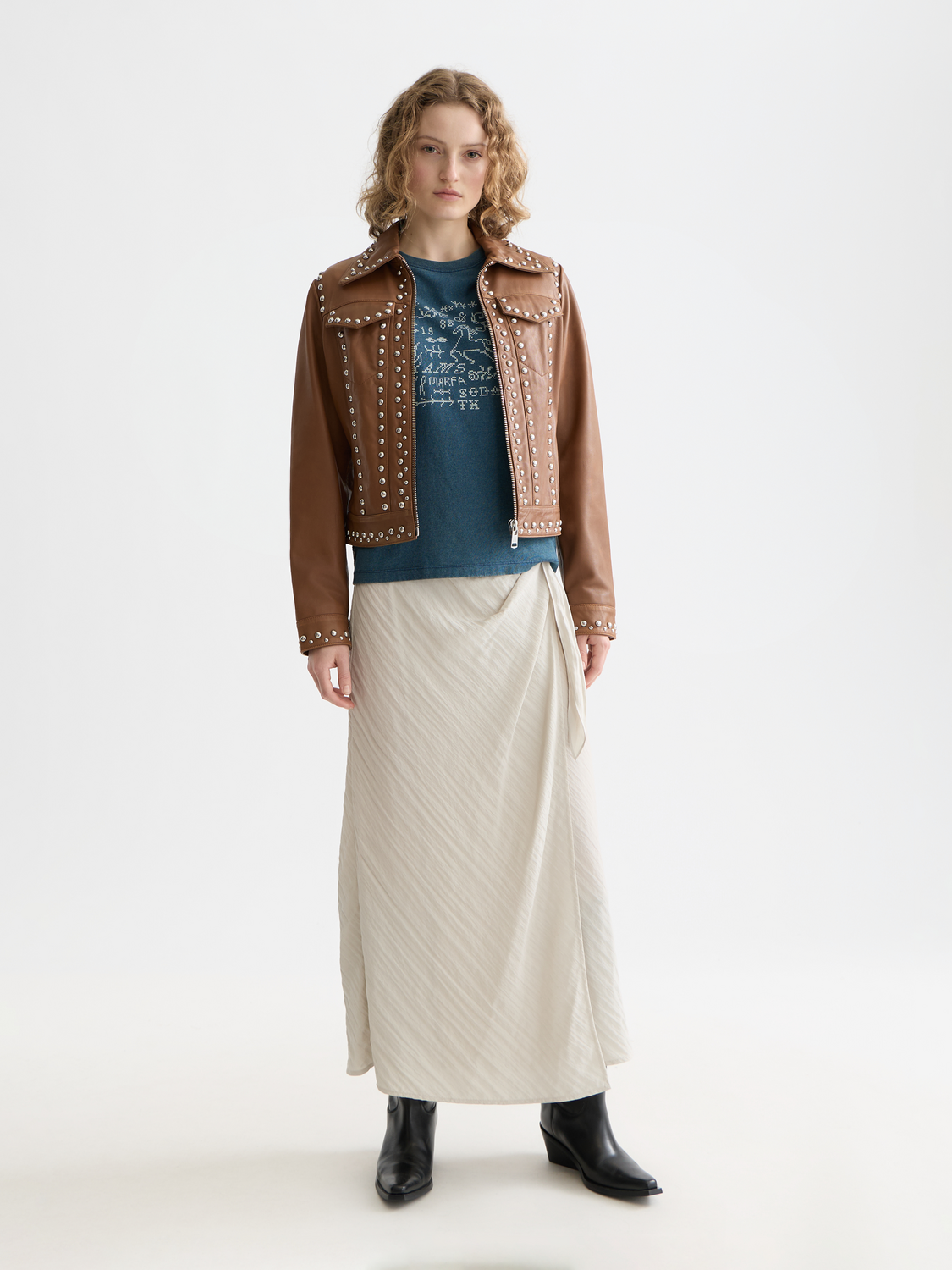 Leather trucker jacket - Scotch & Soda AU