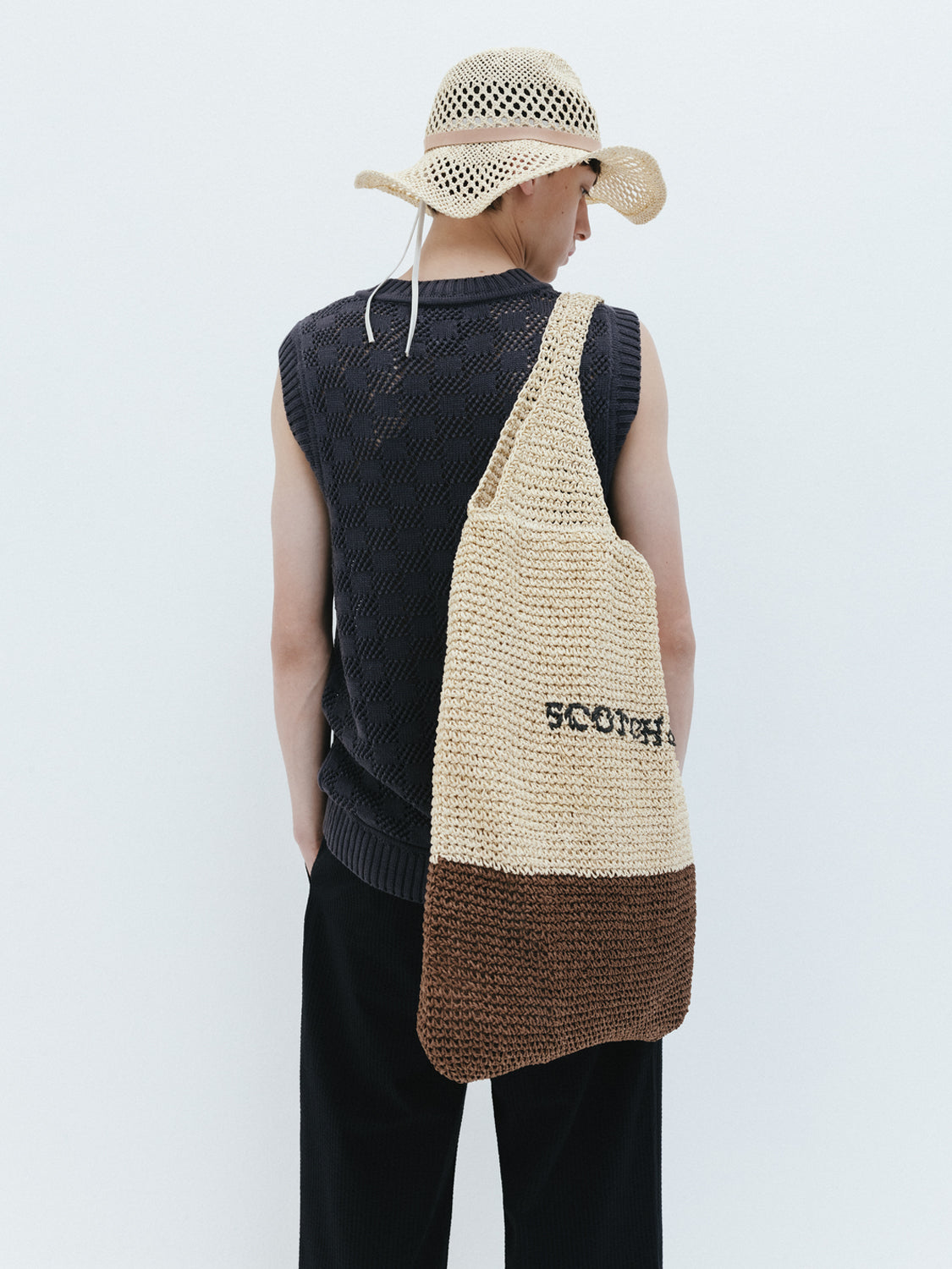 Oversized straw tote bag - Scotch & Soda AU