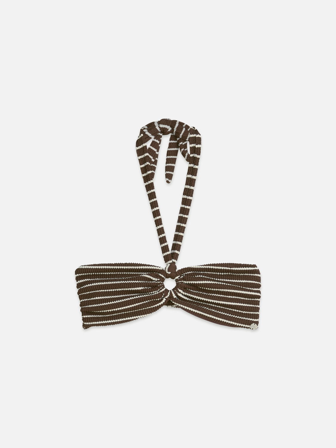 Striped bikini top