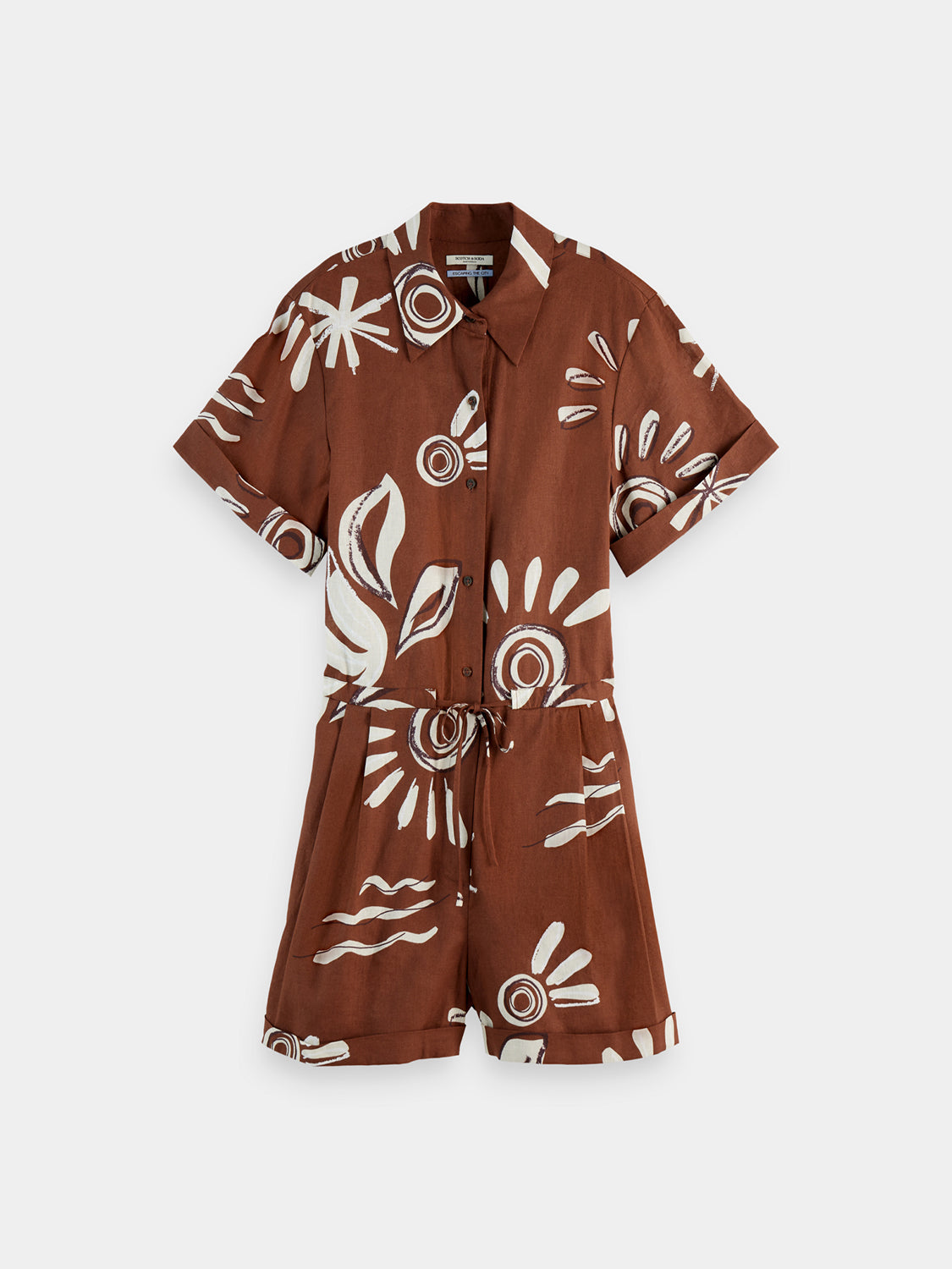 Linen utility playsuit - Scotch & Soda AU