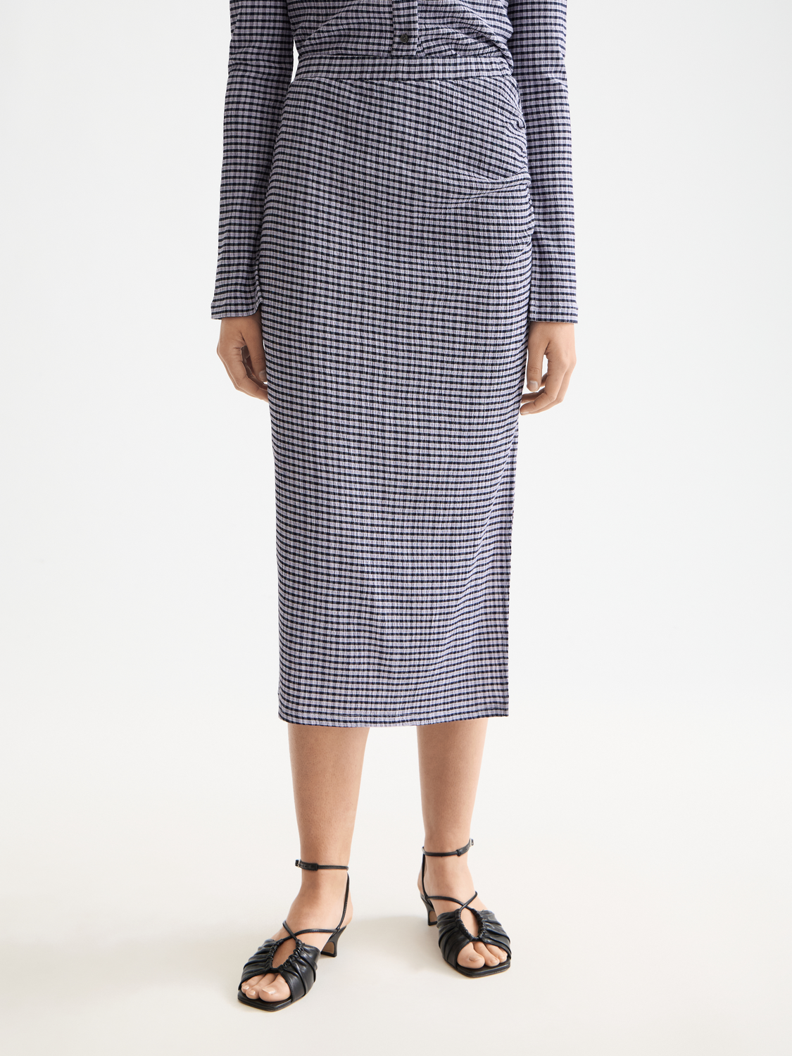 Gingham midi skirt - Scotch & Soda AU