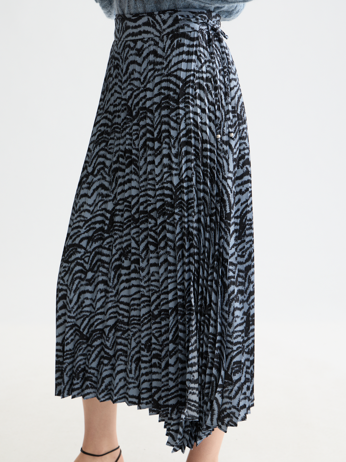 Asymmetrical pleated skirt - Scotch & Soda AU