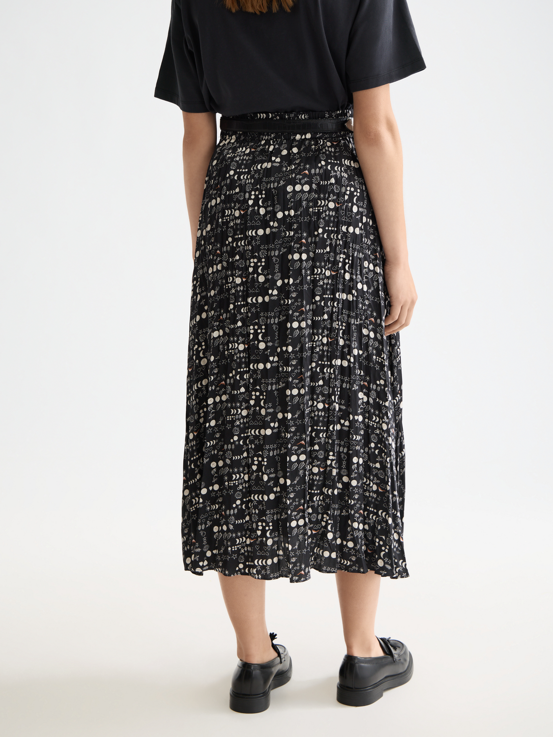 Crinkle pleated midi skirt - Scotch & Soda AU