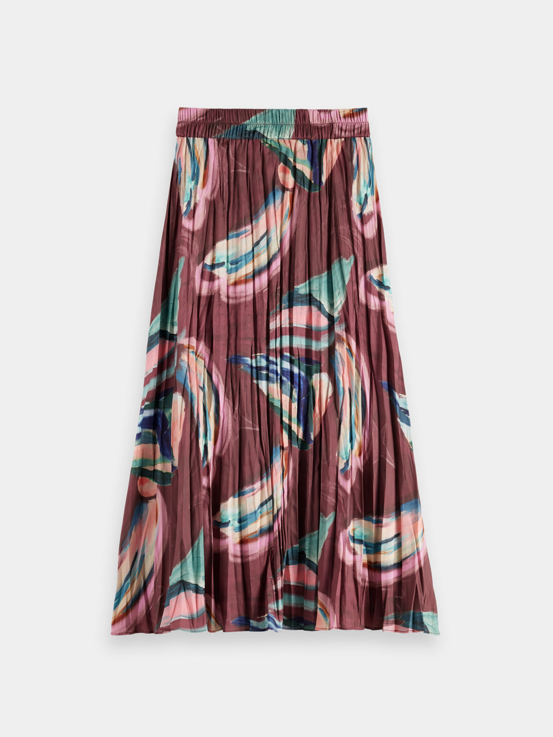 Crinkle pleated midi skirt - Scotch & Soda AU