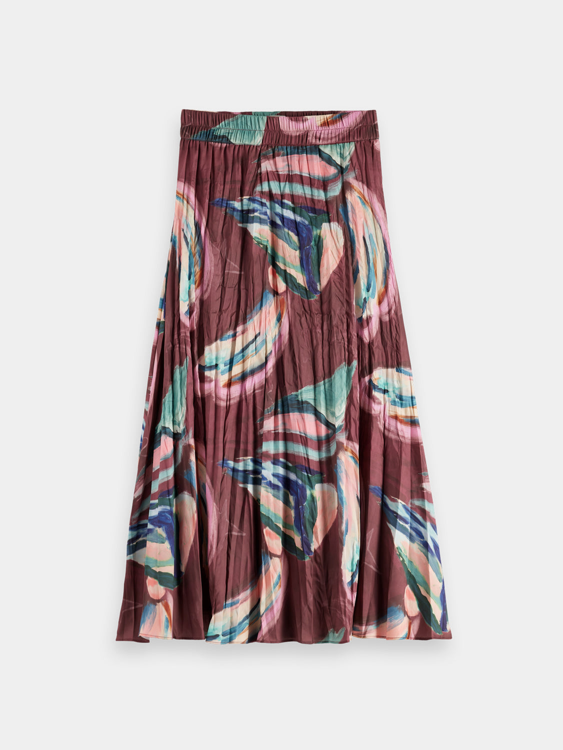 Crinkle pleated midi skirt - Scotch & Soda AU