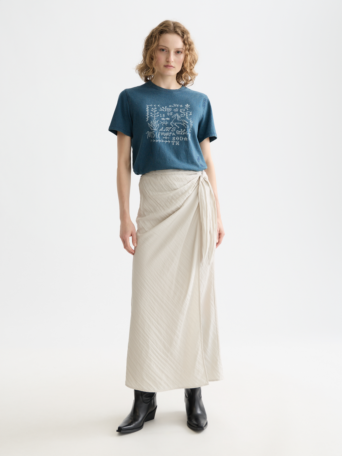 Midi wrap skirt - Scotch & Soda AU