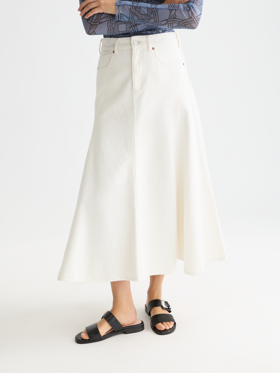 Denim maxi skirt - Scotch & Soda AU
